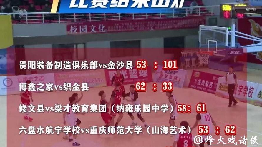 免票观看！乌蒙深处“水西杯”男子篮球邀请赛竞赛日程来了